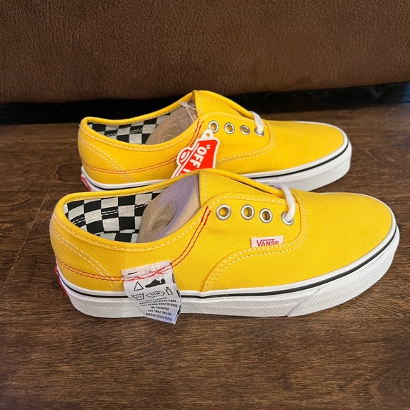 Vans Shoes - 1 DAY SALE! VANS Authentic Hc Diy Lemon Canvas Women’s Sneakers Size 6